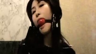 Beautiful fetish anus actions with latex and bdsm