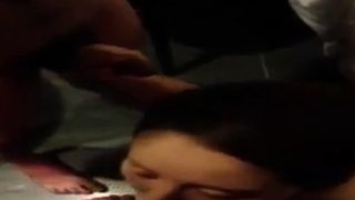Hottie playing with pathetic Korean micro dicks